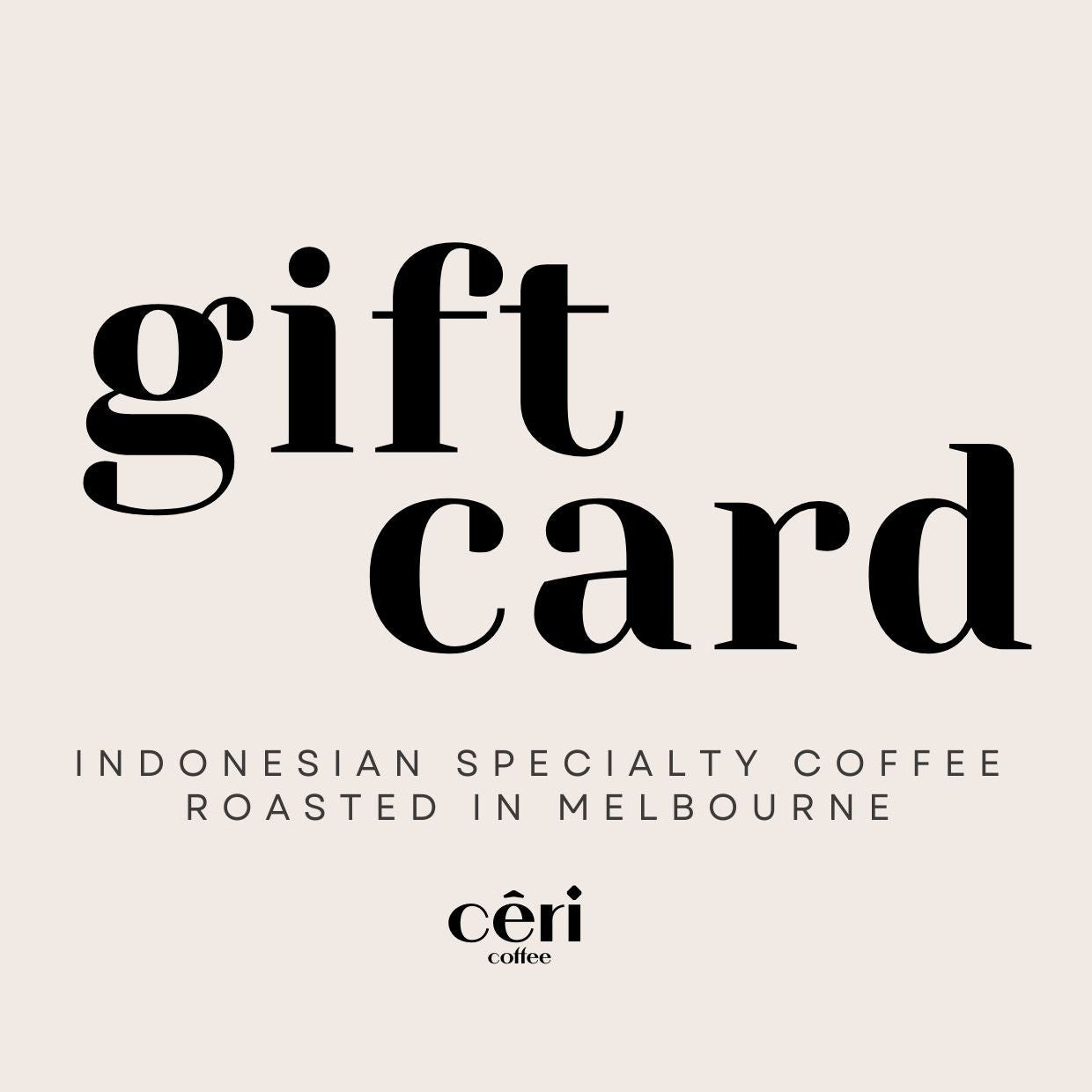 Cêri Coffee eGift Card